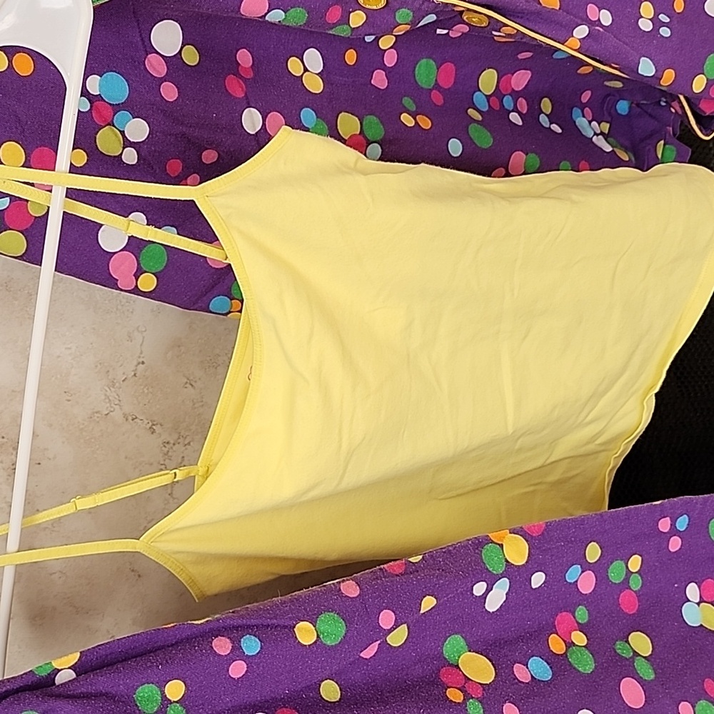 💜 VICTORIA'S SECRET Flannel Purple POLKA DOT Pajama Set 💜 - Picture 4 of 16